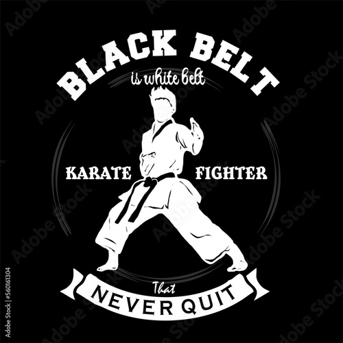 karate logo illustration 