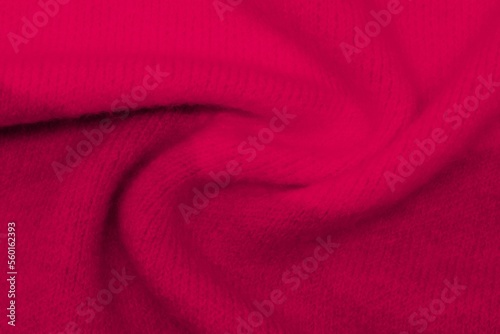 Viva Magenta - Trendy concept . Knitted clothes inspired by Color of the year 2023