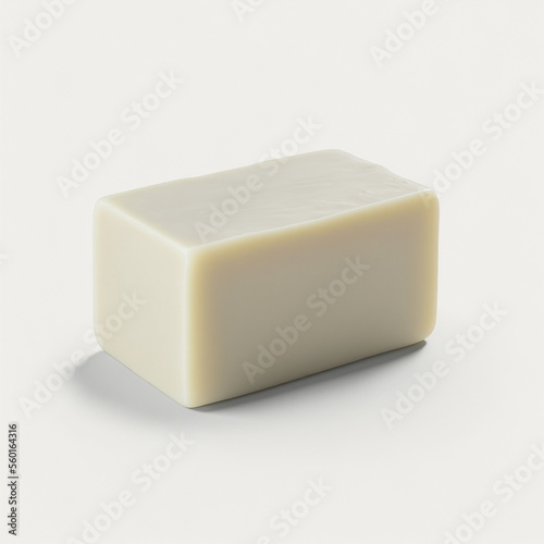 Handmade Soap with herbs on White Background