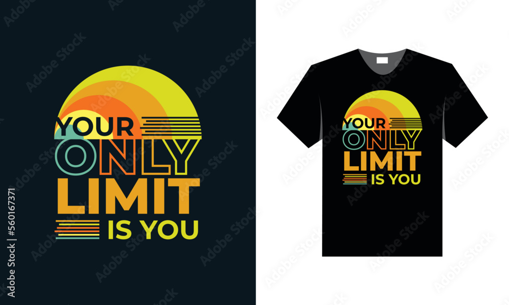 best retro typography t shirt design for gym and fitness lover.