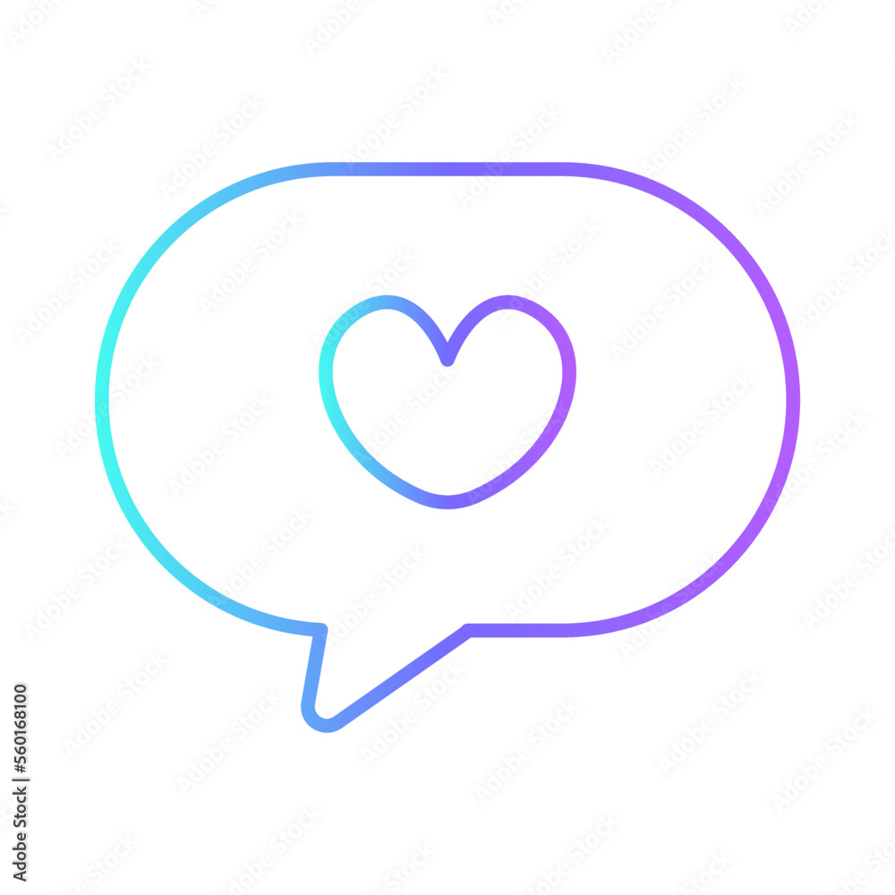 Love Feedback Icons with purple blue outline style. Related to Feedback, Rating, Like, Dislike, Comment, Good Bad Sign, Yes No icons. Vector illustration Love Feedback Icons with purple blue outline style. Related to Feedback, Rating, Like, Dislike, Comment, Good Bad Sign, Yes No icons. Vector illustration