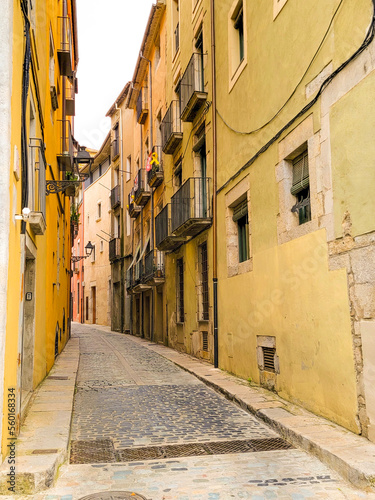 narrow street in the town