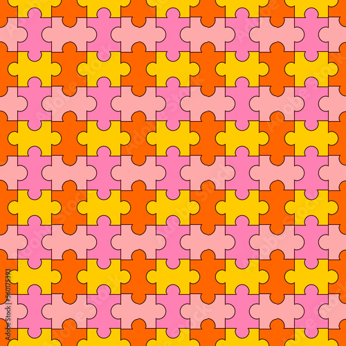 seamless pattern with puzzle background