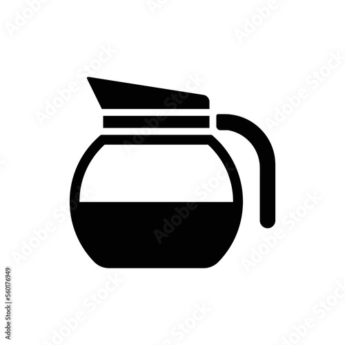 Coffee pot icon vector design template
