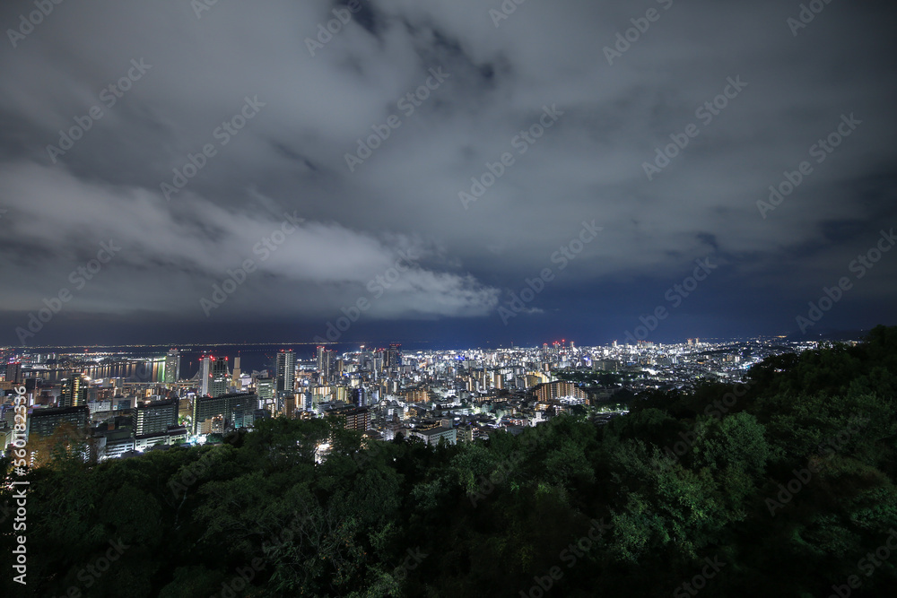 兵庫県神戸市　ビーナスブリッジからの夜景