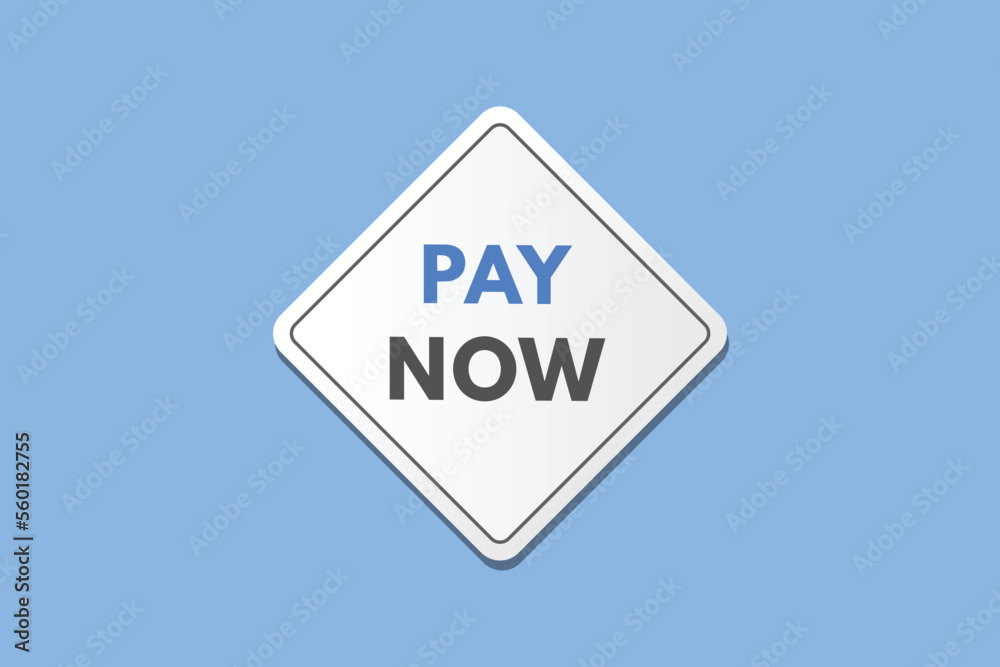 pay now text Button. pay now Sign Icon Label Sticker Web Buttons