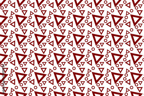 Abstract shape seamless geometric pattern.