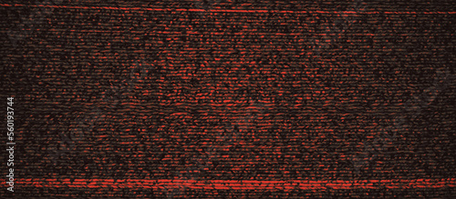 Static TV noise effect, glitch effect, panoramic view