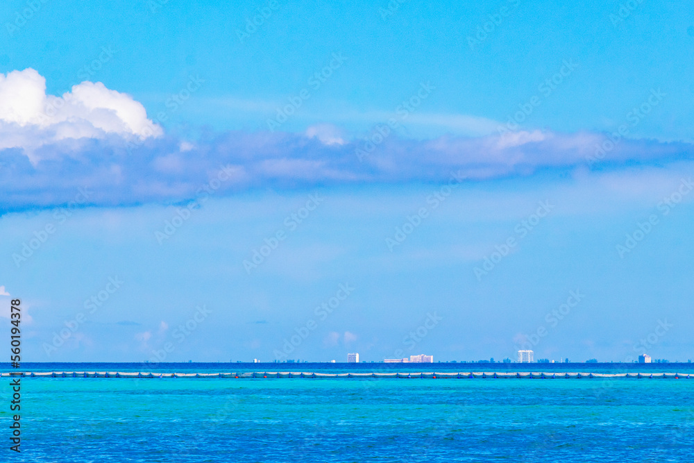 Tropical landscape panorama view to Cozumel island cityscape Mexico. Tropical landscape panorama view to Cozumel island cityscape Mexico.