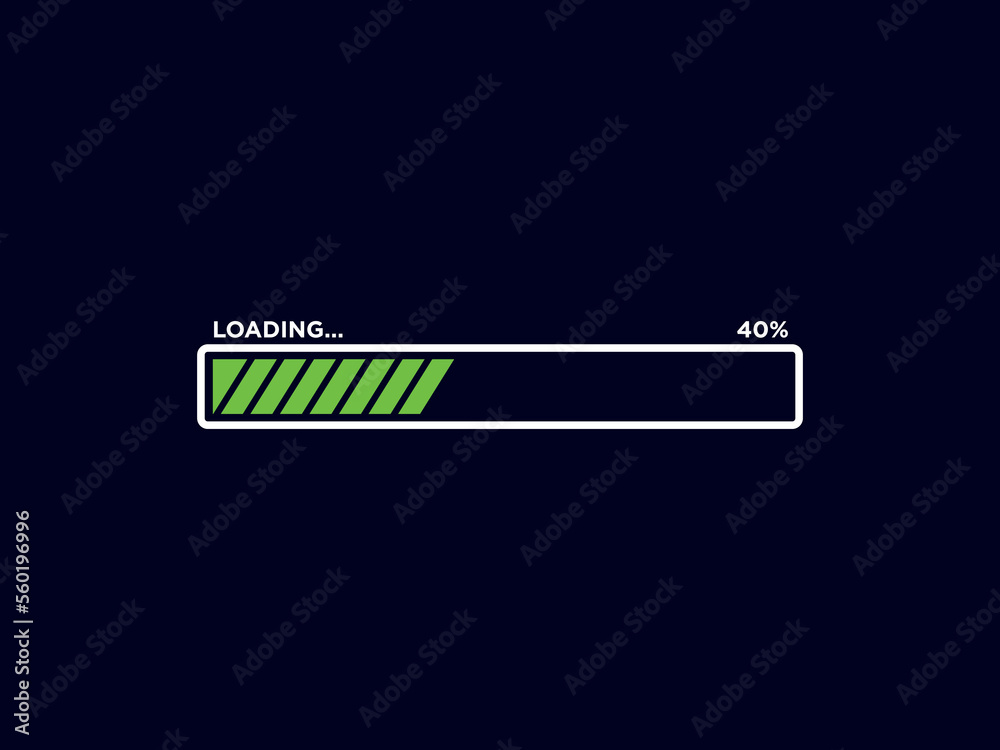 Loading Sign Icon Vector Template