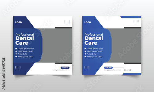 Modern online webinar social media post ads banner template design for medical or doctors