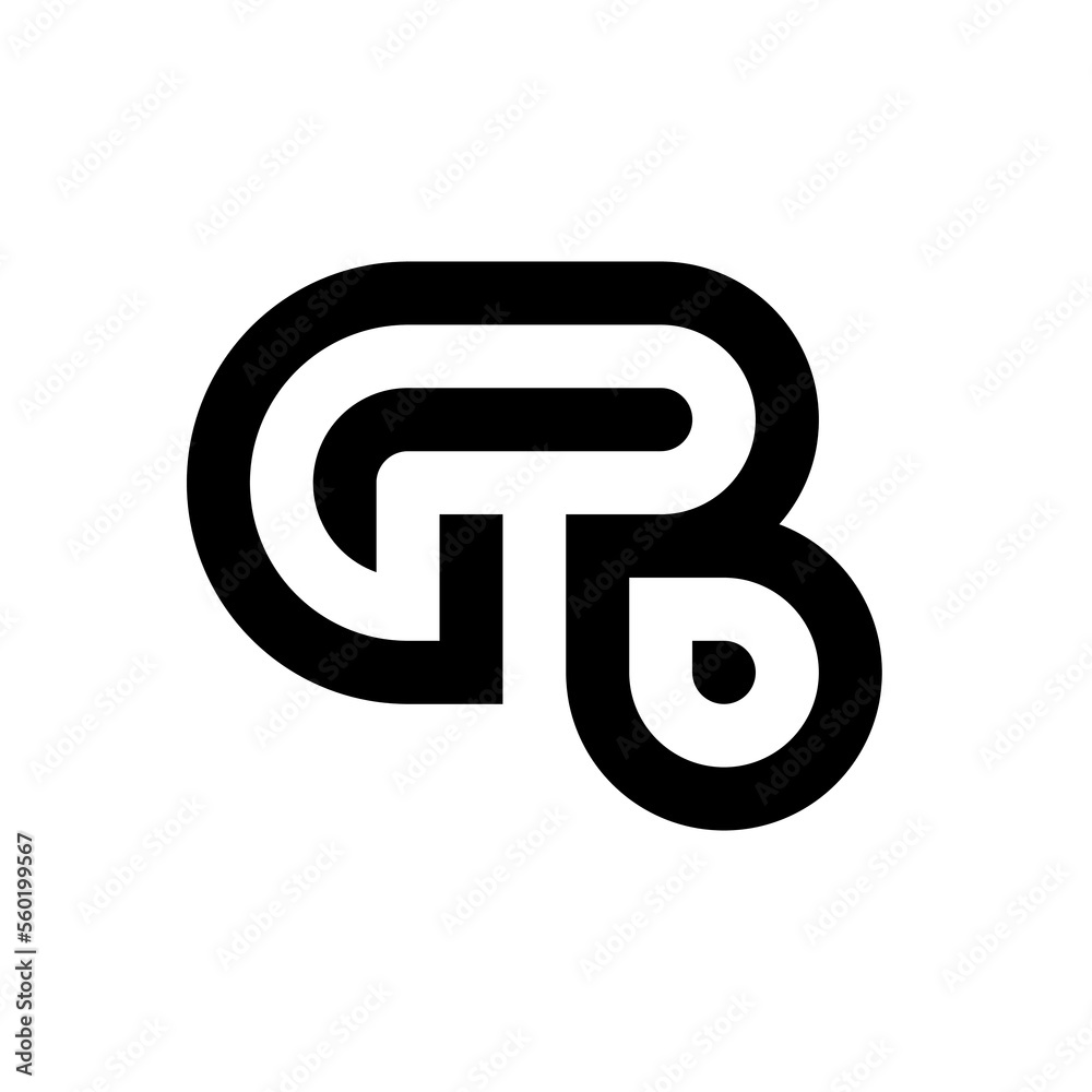 Letter GB creative modern monogram logo design Letter GB creative modern monogram logo design