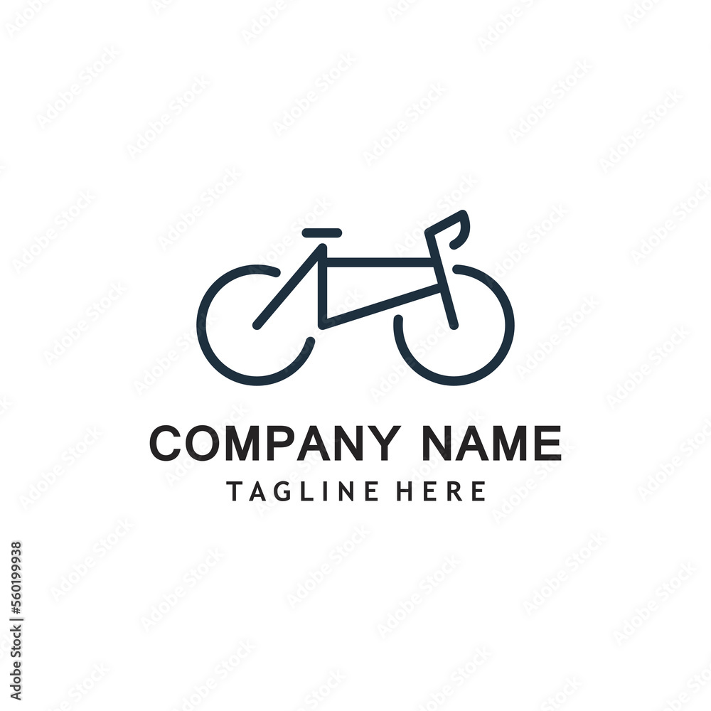 Vector bicycle logo template Vector bicycle logo template