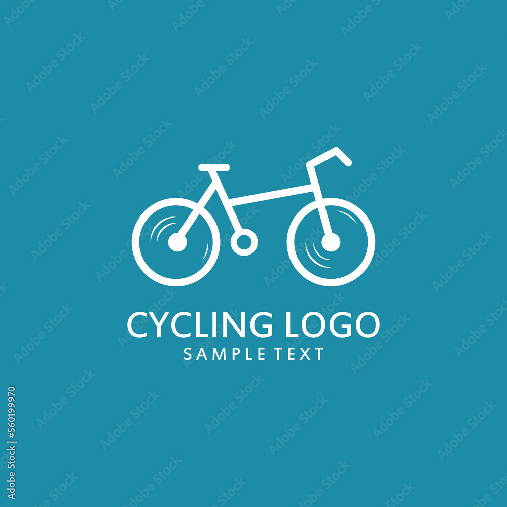 Vector bicycle logo template Vector bicycle logo template
