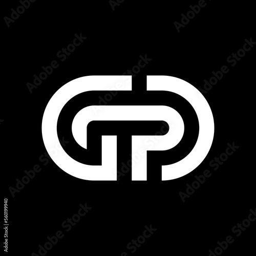 Letter GP or GD creative monogram logo design