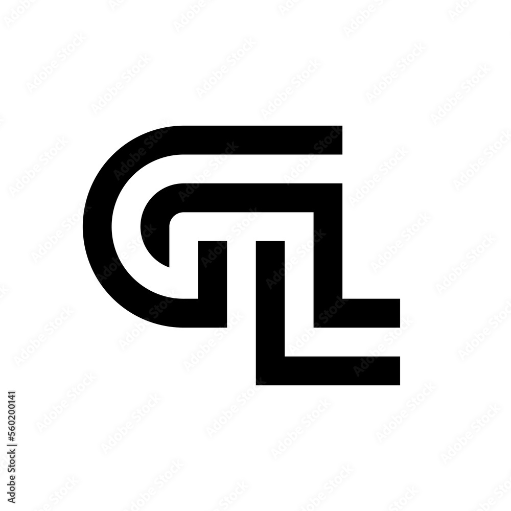 Letter GZ or GL creative monogram logo Letter GZ or GL creative monogram logo
