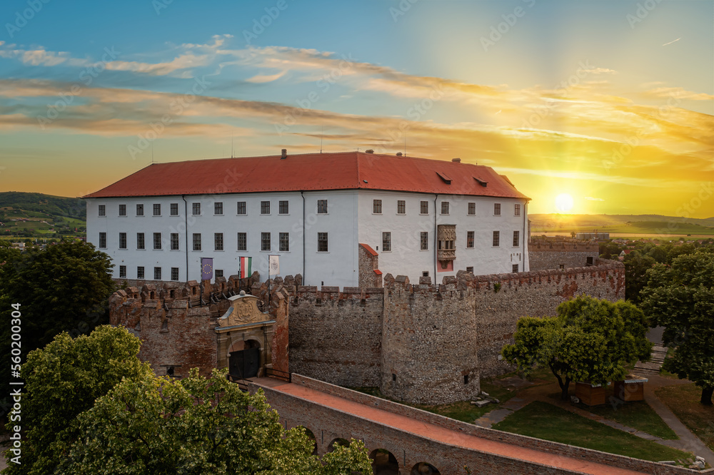 Castle of Siklos in Souht Hungary. A mazing historical fortress and touristical attraction in Baranya county. Built in 12th century.