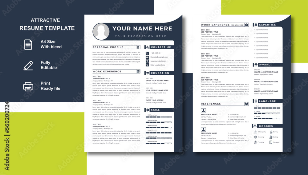New Top Resume Template 2023