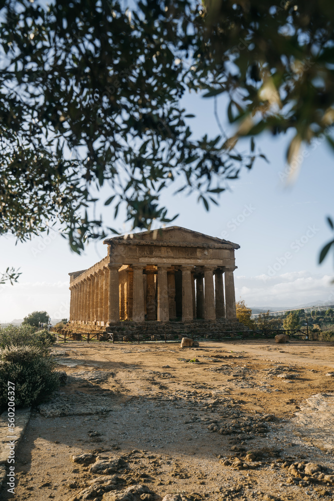 Greek temple in Agrigento, Sicily.
