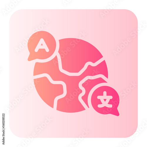 language gradient icon