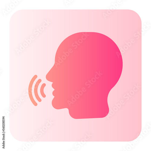 speaking gradient icon