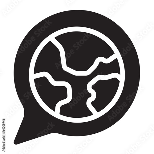 language glyph icon