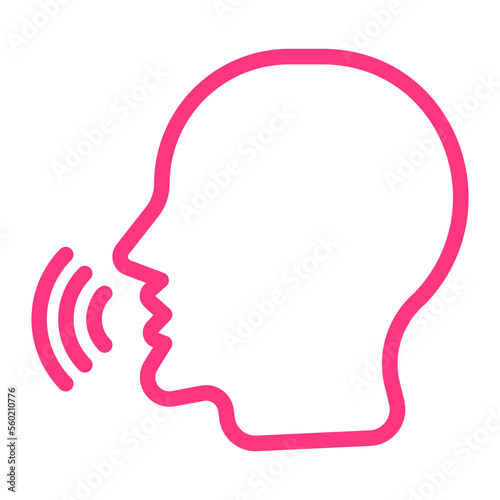 speaking gradient icon