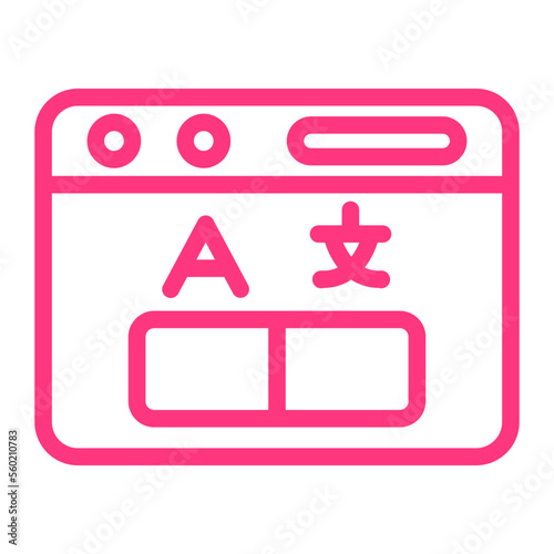 translation gradient icon