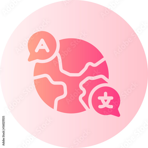 language gradient icon