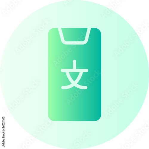 mobile app gradient icon