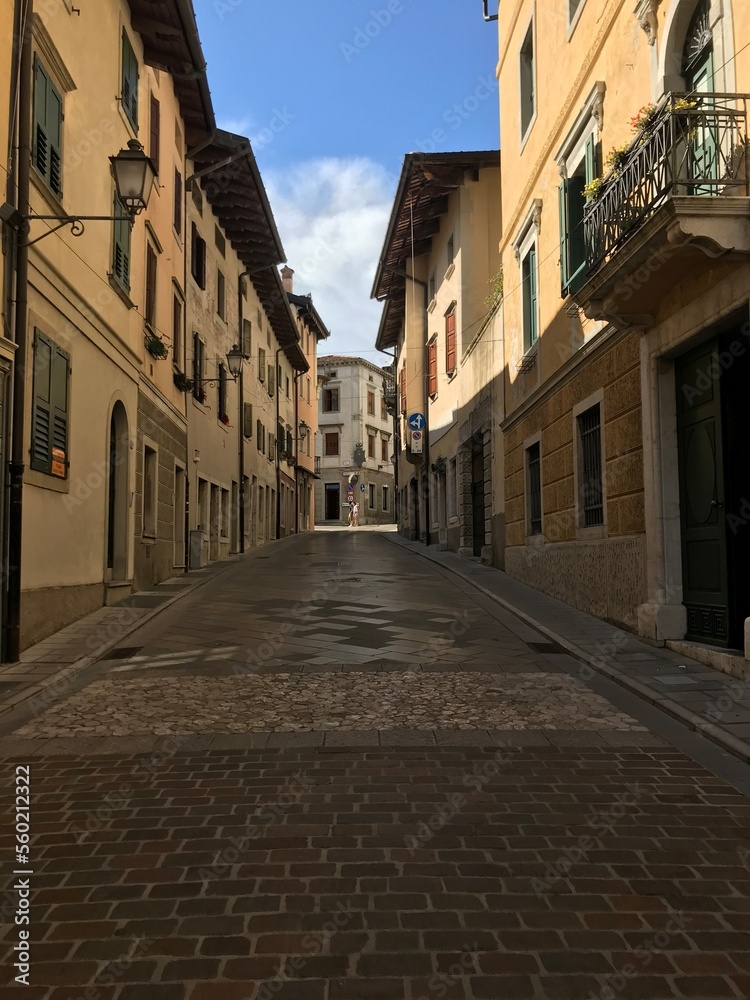 narrow street in an italian old town