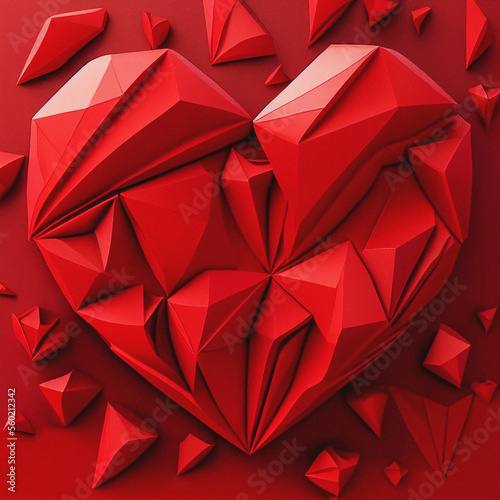 Valentine's Day Hearts - Generative Ai