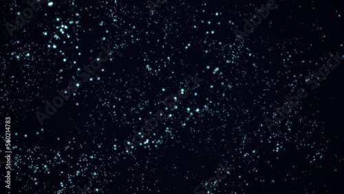 Abstract polygonal space low poly dark background with connecting dots.