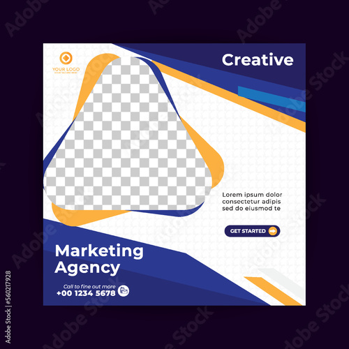 digital flat design sale Instagram banner template