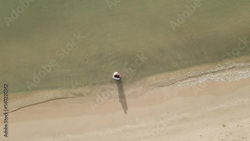 The Groom And The Bride Romantic Dance Wedding Photography Drone photo