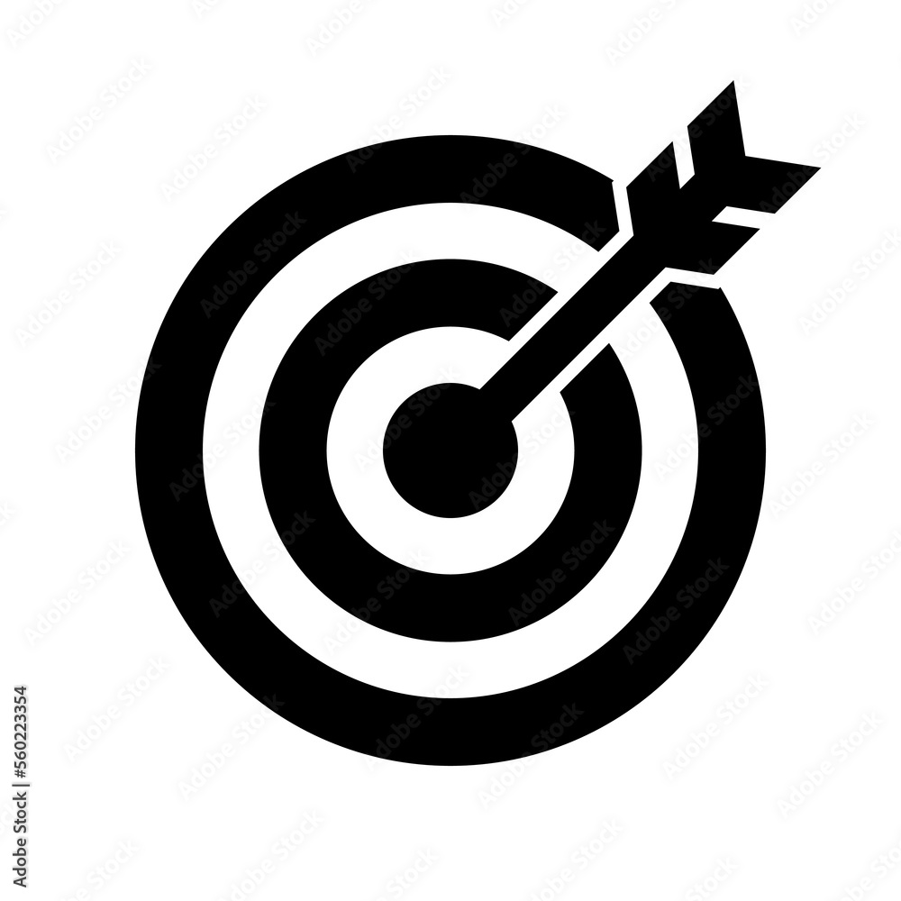 Target icon vector for web, computer and mobile app Target icon vector for web, computer and mobile app