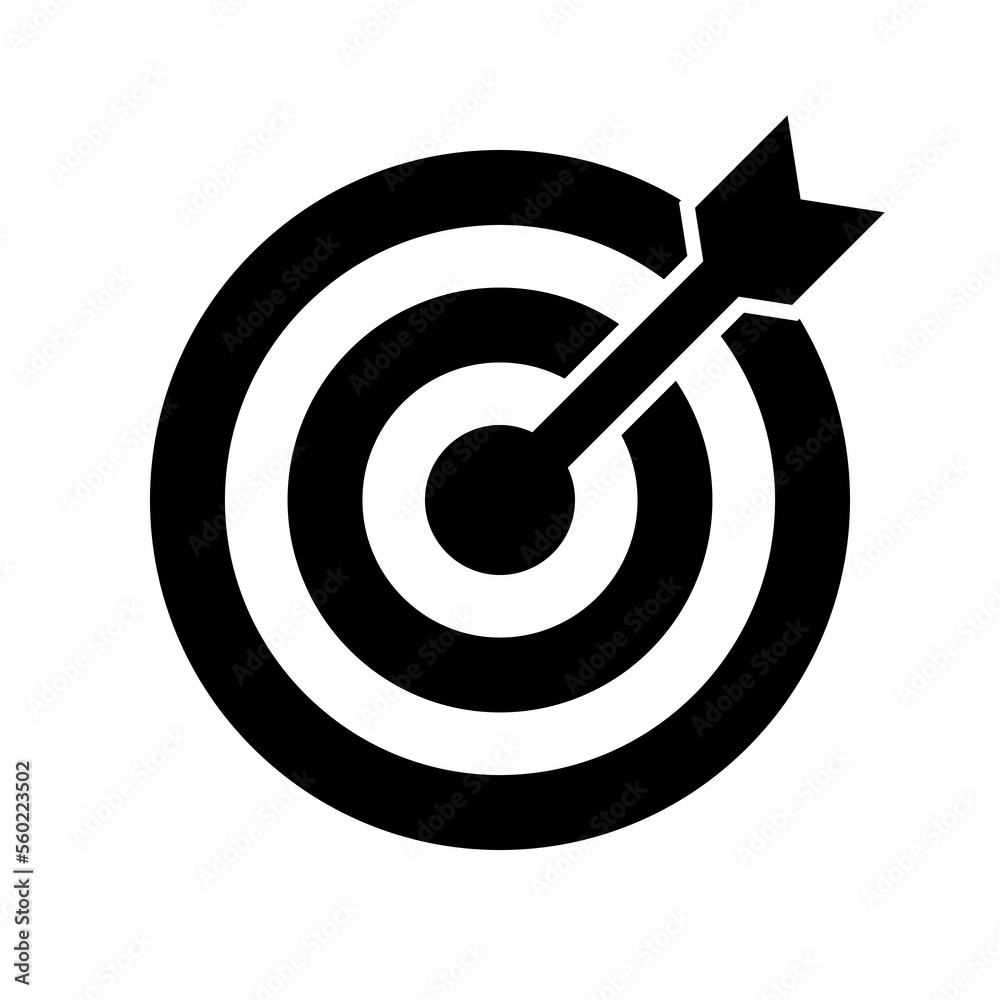 Target icon vector for web, computer and mobile app