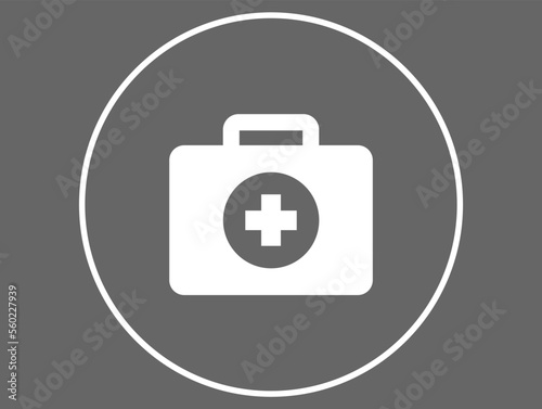 First aid. Emergency briefcase, hospital cross isolated on dark background Free Download First aid. Emergency briefcase, hospital cross isolated on dark background - GFXLoad