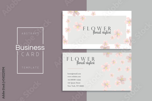 Vector abstract creative business cards (back and front set template)