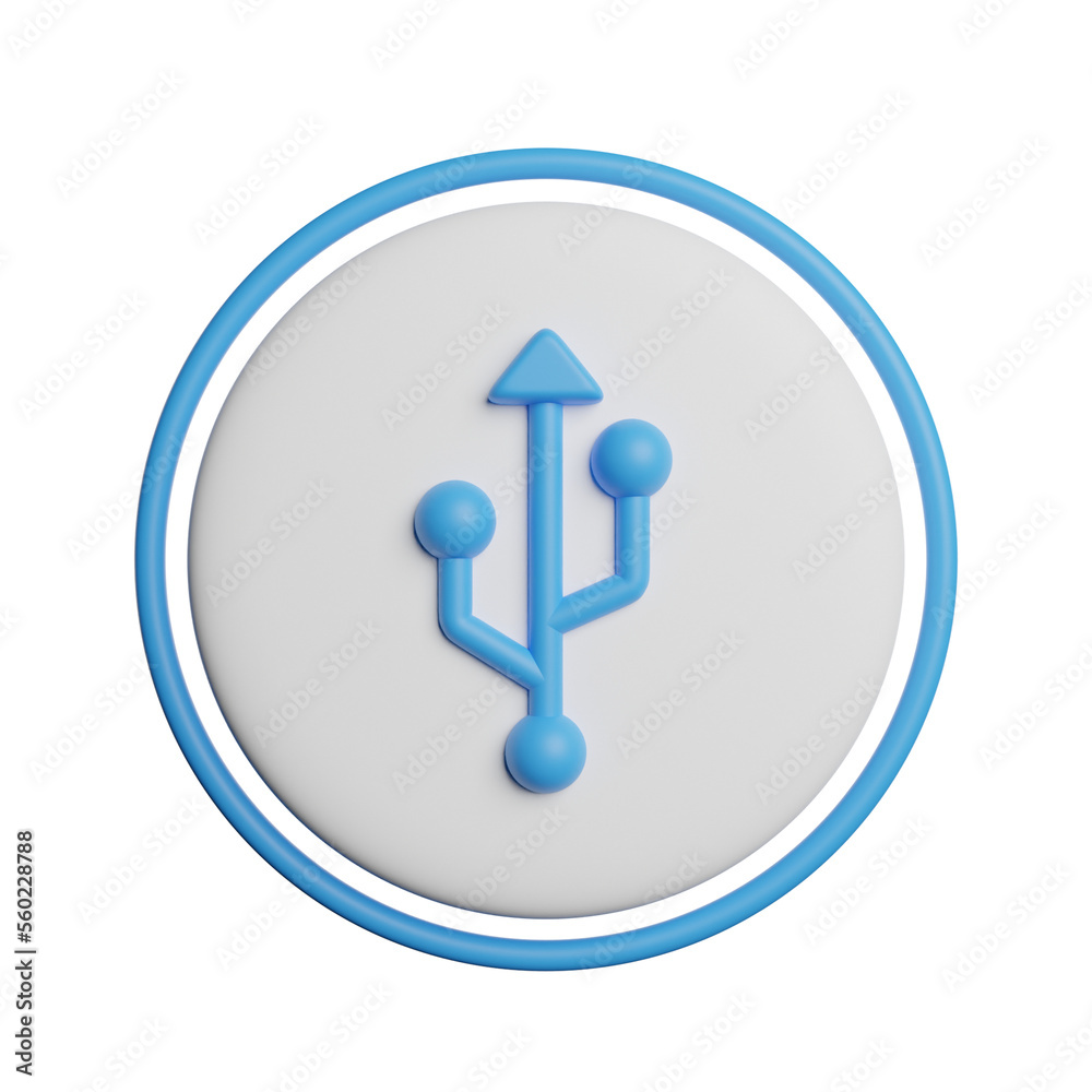 USB Device Icon Sign USB Device Icon Sign