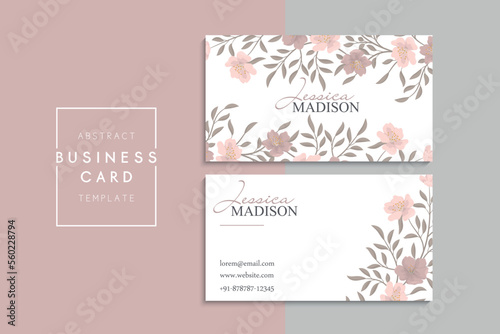 Vector abstract creative business cards (back and front set template) 