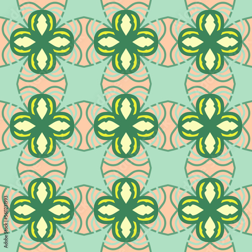 Geometric Seamless Pattern with Tribal Shape. Designed in Ikat, Boho, Aztec, Folk, Motif, Luxury Arabic Style. Ideal for Fabric Garment, Ceramics, Wallpaper. Vector Illustration.