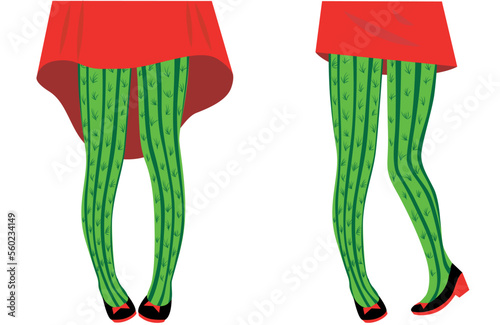 Female legs on a white background. Depilation