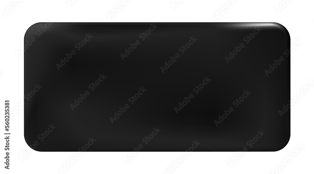 Black rectangular painted plate isolated. Label, template. Png. Black rectangular painted plate isolated. Label, template. Png.
