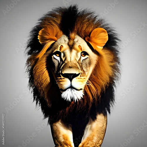 Illustrated Portrait of a Lion