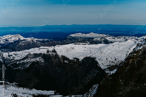 snow covered mountains