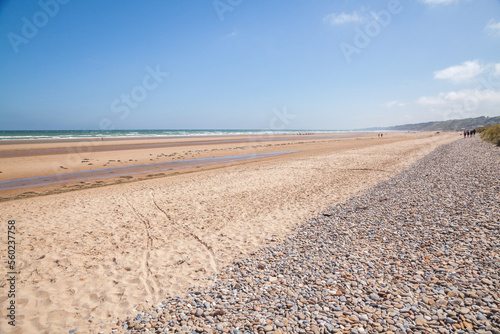 Omaha Beach in der Normandie nahe Colleville-sur-Mer  August 2022