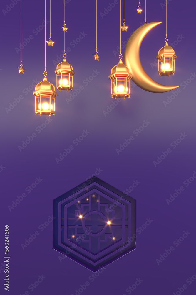 Ramadan Kareem Greeting Background Islamic 3d illustration design Ramadan Kareem Greeting Background Islamic 3d illustration design