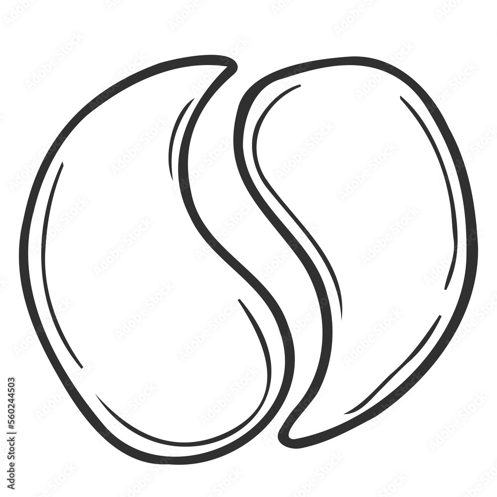 Face patch hand drawn illustration in vector Face patch hand drawn illustration in vector