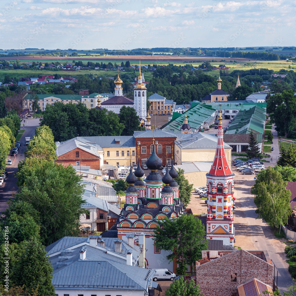View of the center of Suzdal, Golden Ring Russia.